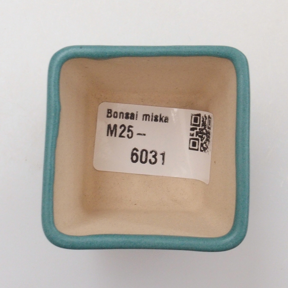 Ceramiczna miska bonsai 4,5 x 4,5 x 5 cm, kolor niebieski