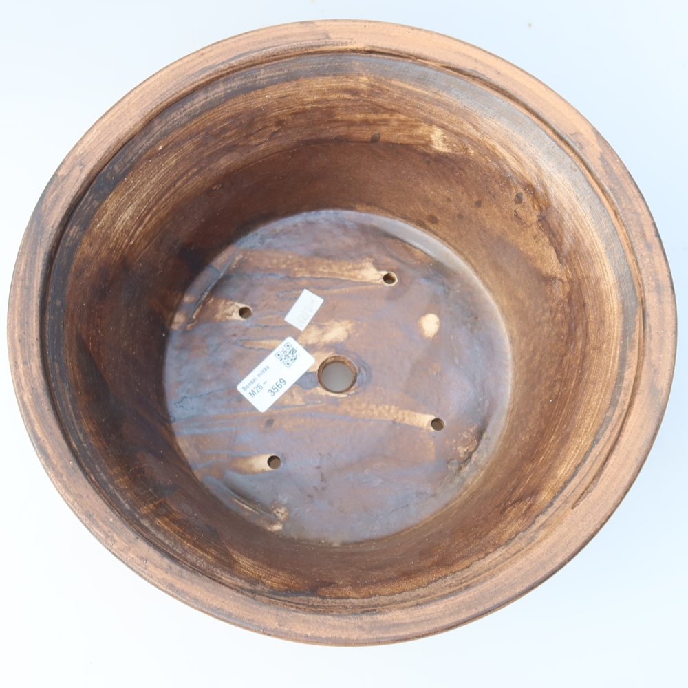 Ceramiczna miska do bonsai 29 x 29 x 12,5 cm, kolor różowy