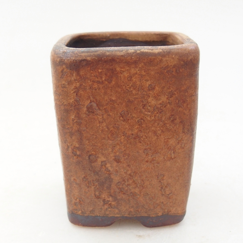Ceramiczna miska bonsai 5 x 5 x 6,5 cm, kolor brązowy