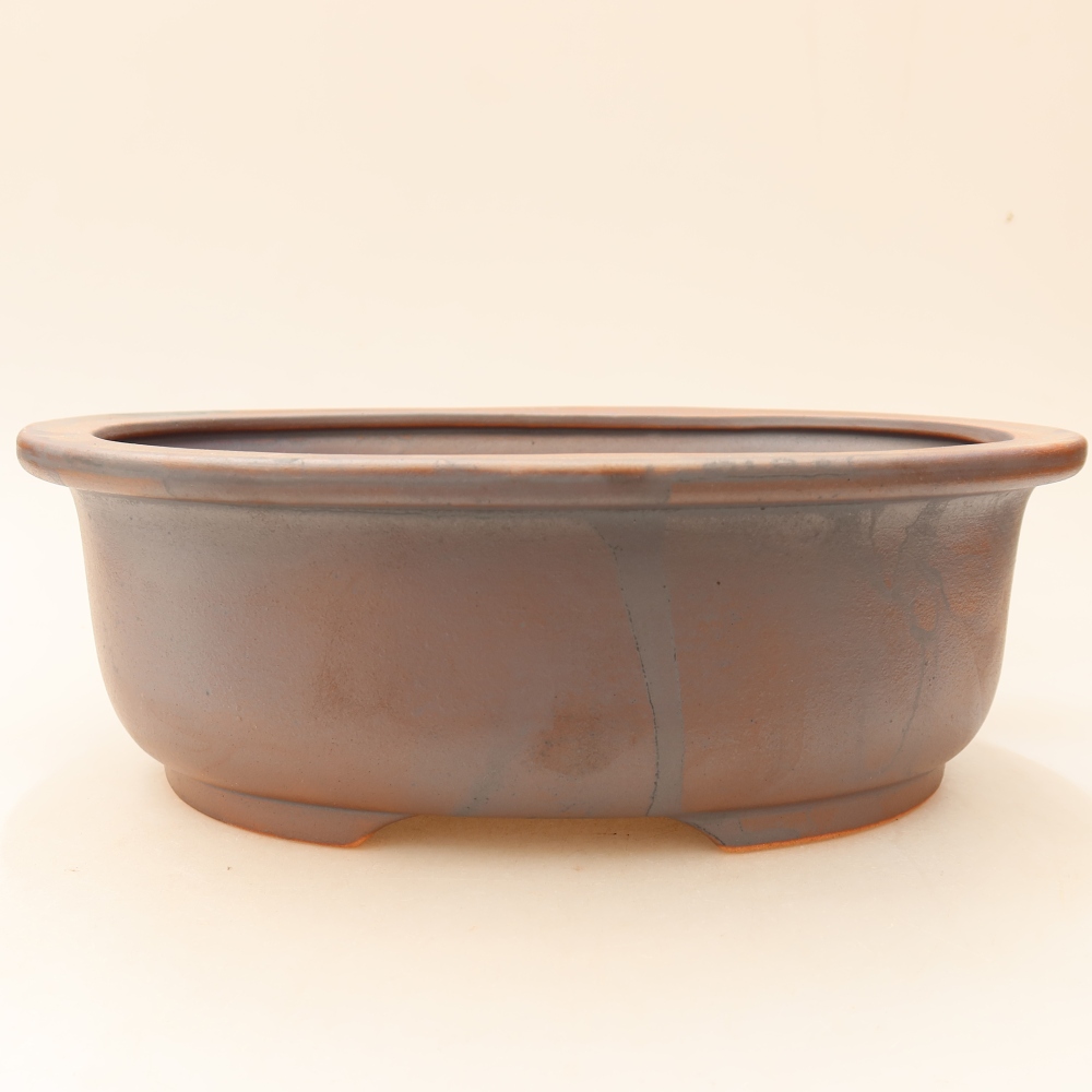 Ceramiczna miska do bonsai 23 x 19 x 8 cm, kolor metaliczny