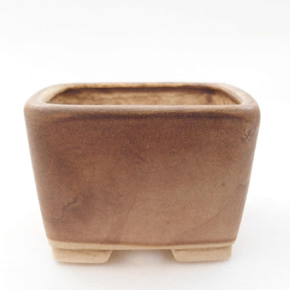 Ceramiczna miska bonsai 6 x 6 x 4,5 cm, kolor różowy