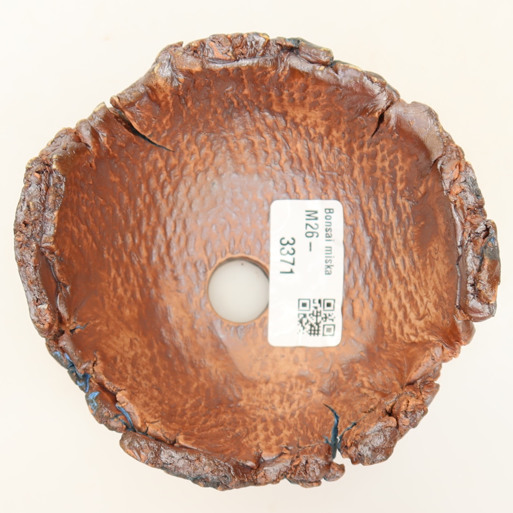 Ceramiczna skorupka 11 x 10,5 x 6,5 cm, kolor niebieski