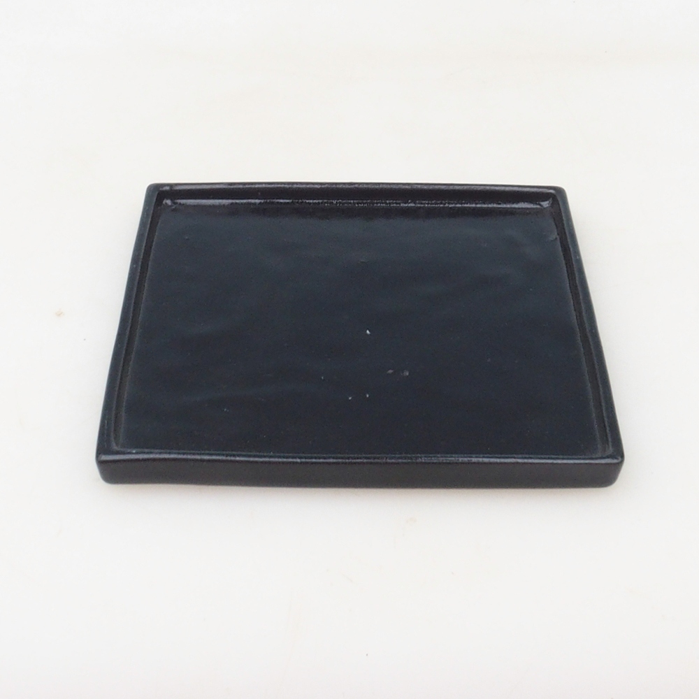 Bonsai bowl square L - 14 x 14 x 1 cm - czarny