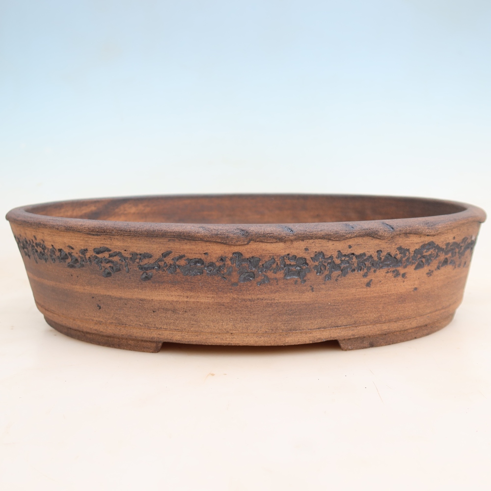 Ceramiczna miska do bonsai 38 x 31 x 8,5 cm, kolor brązowy