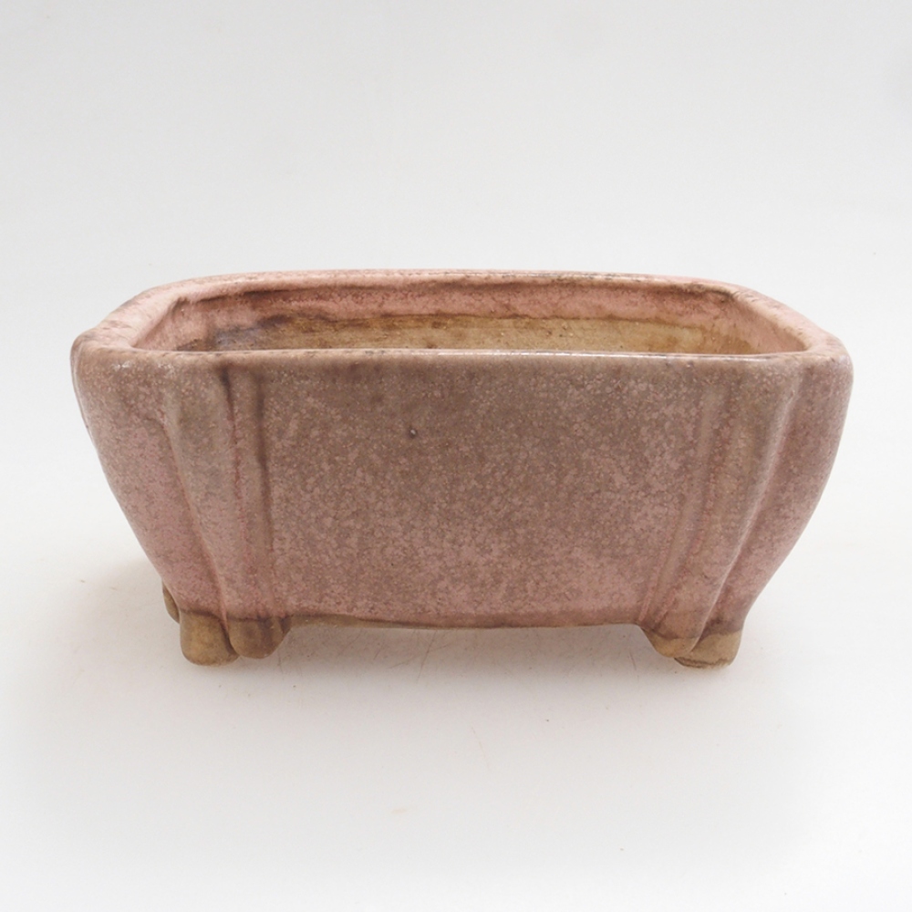 Ceramiczna miska do bonsai 10 x 8,5 x 4,5 cm, kolor różowy