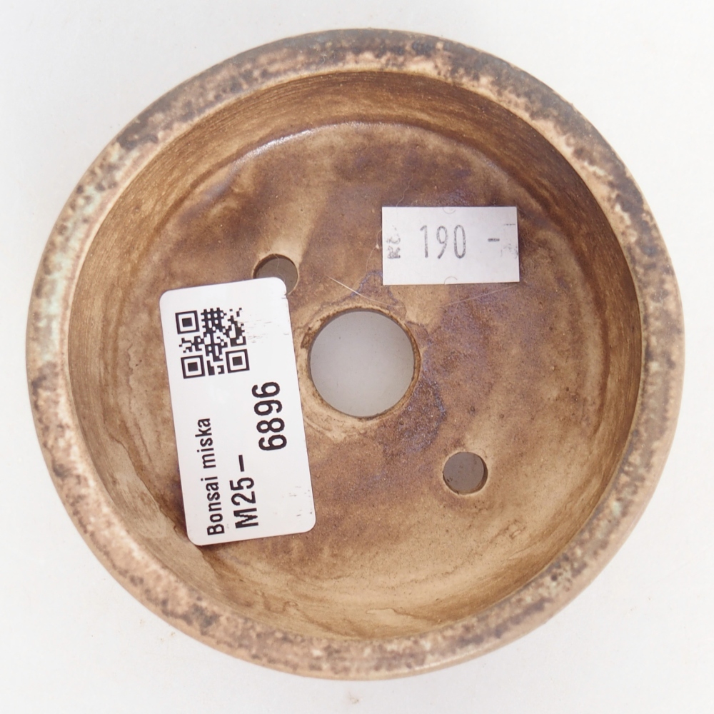Ceramiczna miska na bonsai 9 x 9 x 3,5 cm, zielona