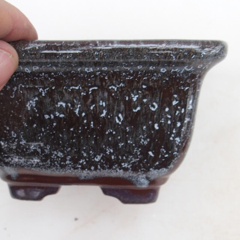 Miska Bonsai 12 x 12 x 7 cm, kolor brązowy