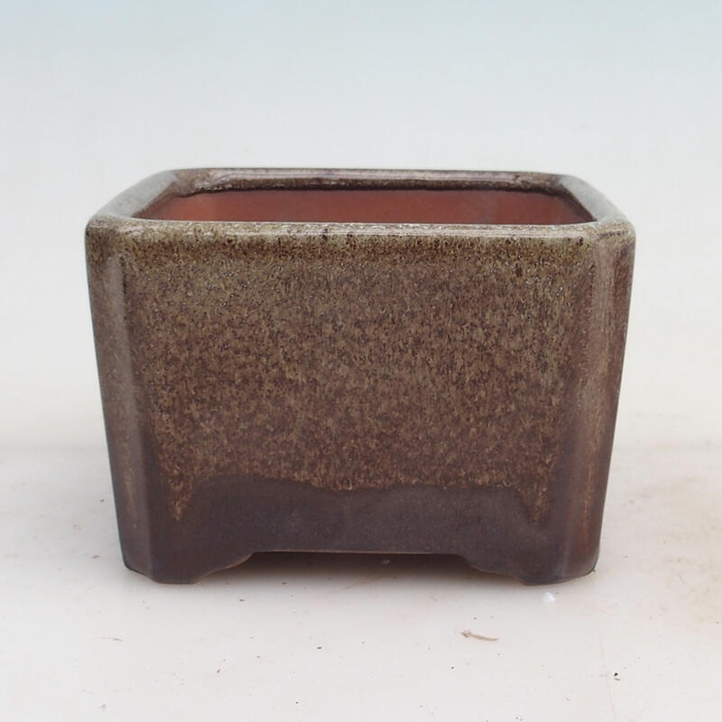 Miska Bonsai 12 x 12 x 8 cm, kolor brązowy