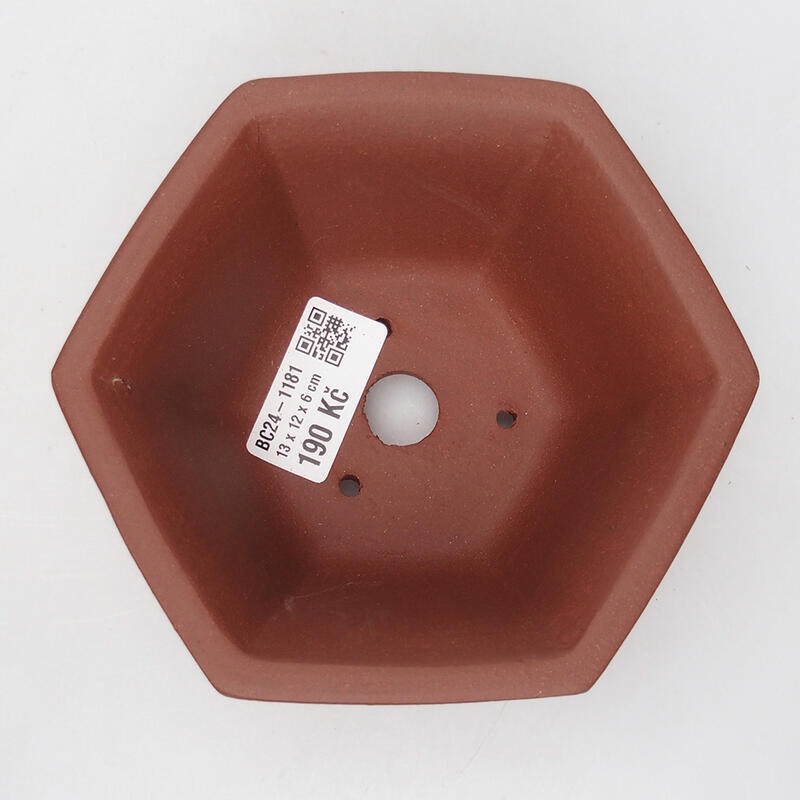 Miska Bonsai 13 x 12 x 6 cm, kolor ceglasty
