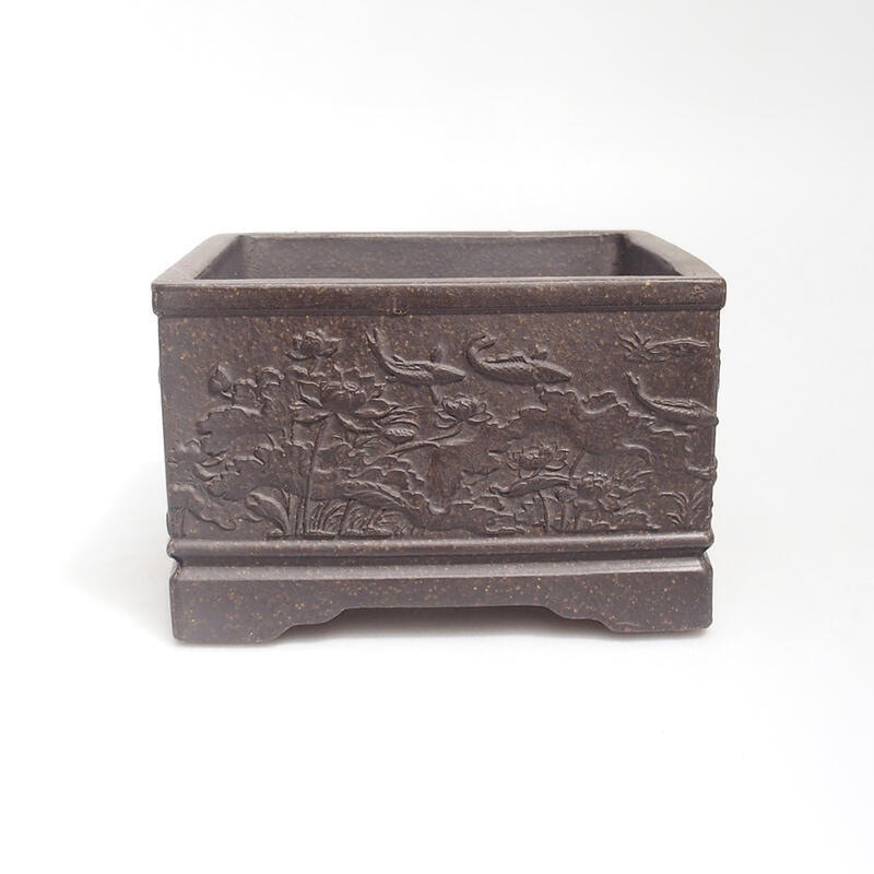 Miska Bonsai 13 x 13 x 8 cm, kolor brązowa ochra