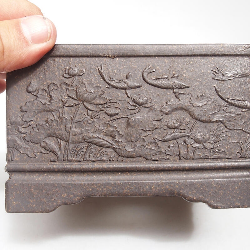 Miska Bonsai 13 x 13 x 8 cm, kolor brązowa ochra