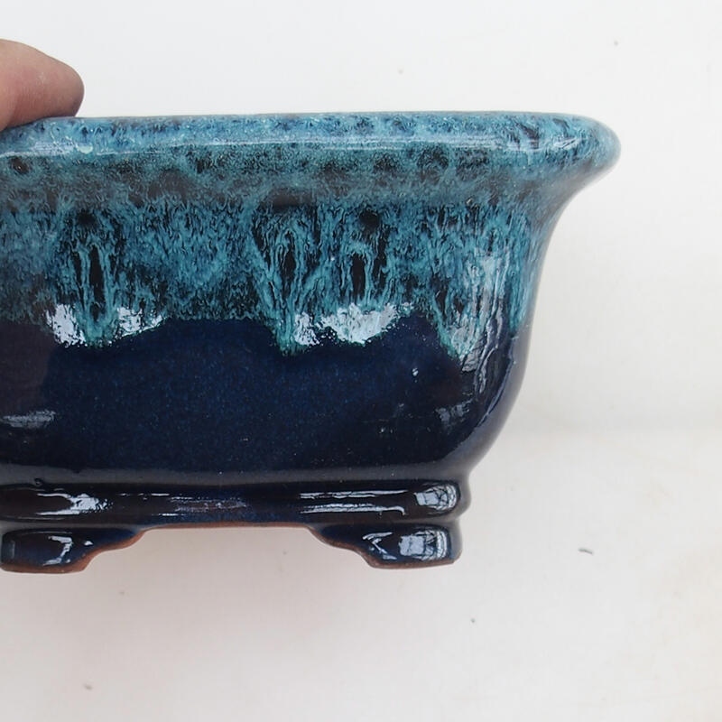 Miska Bonsai 14 x 14 x 8 cm, kolor niebieski