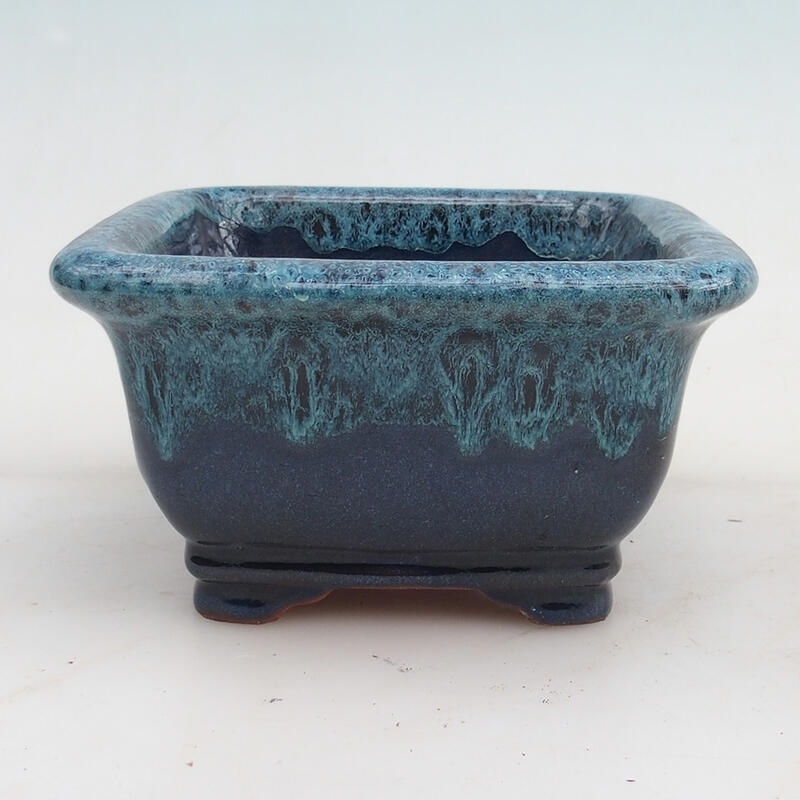 Miska Bonsai 14 x 14 x 8 cm, kolor niebieski