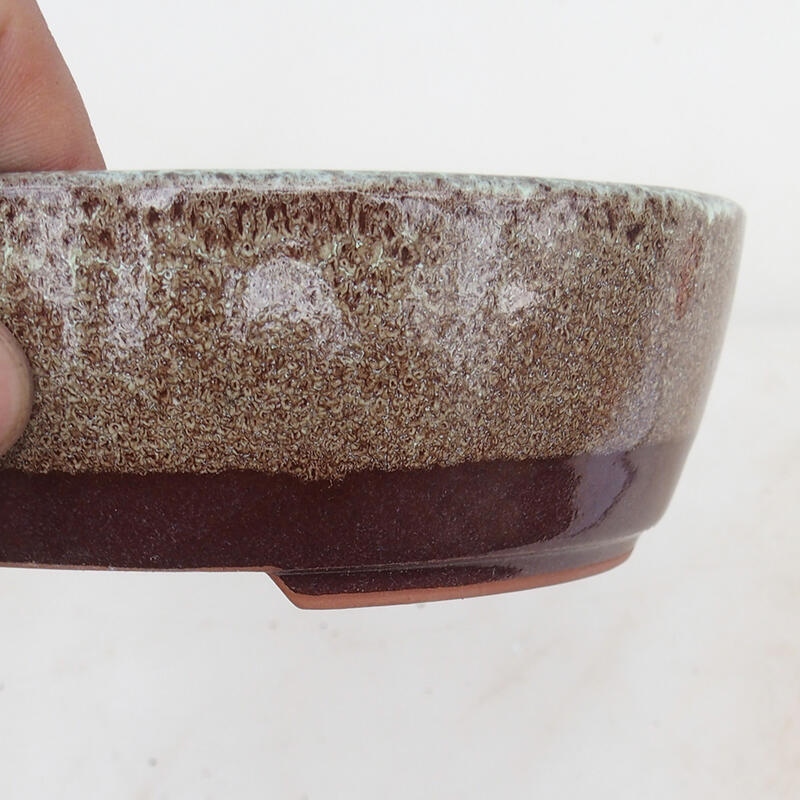 Miska Bonsai 15,5 x 13 x 5 cm, kolor brązowy
