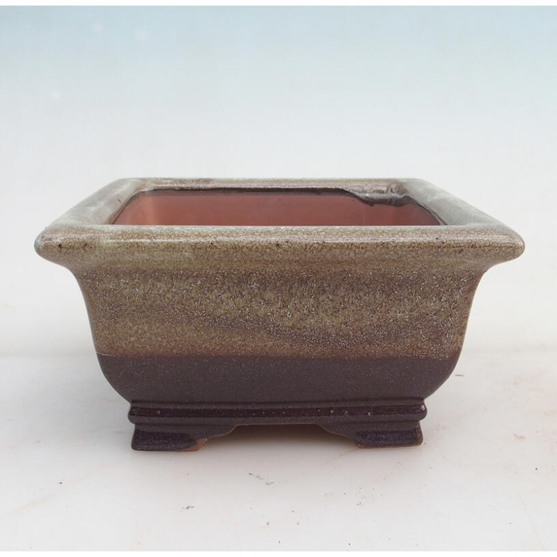 Miska Bonsai 15,5 x 15,8 x 8 cm, kolor bordowy