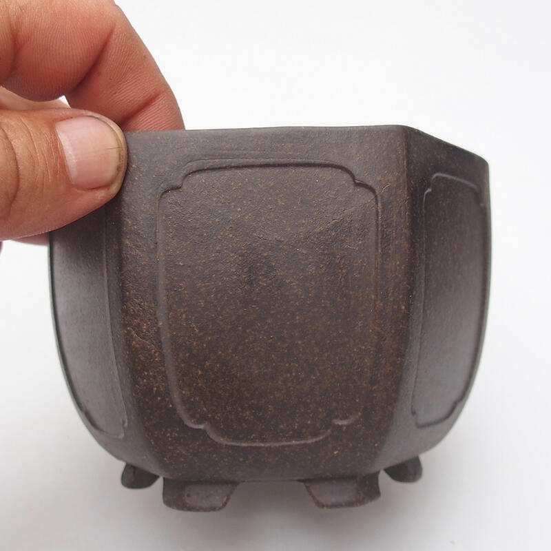 Miska Bonsai 15 x 15 x 9 cm, kolor brązowy