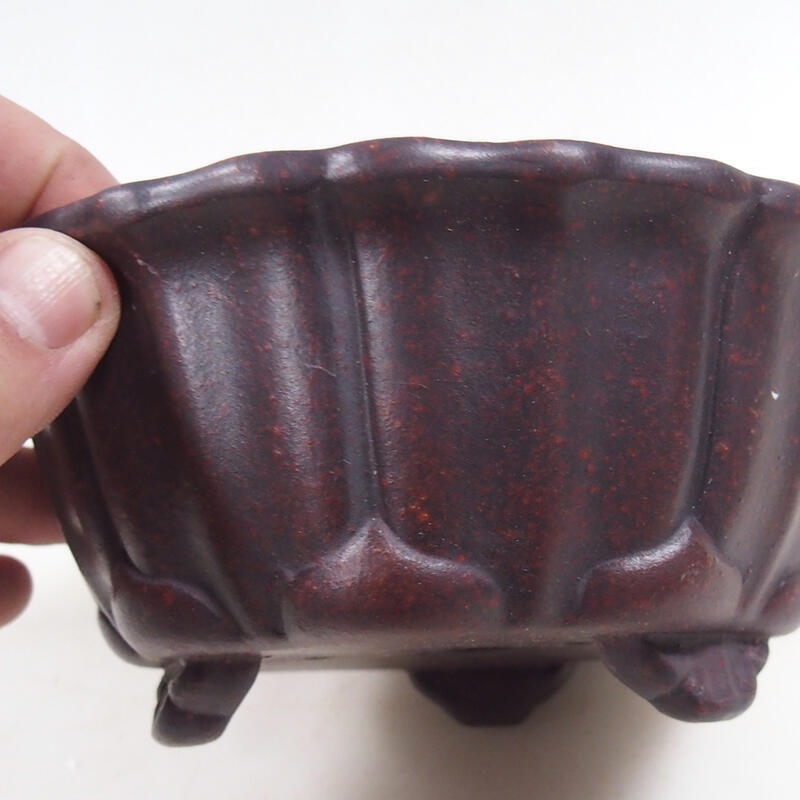 Miska Bonsai 16 x 16 x 7 cm, kolor brązowy