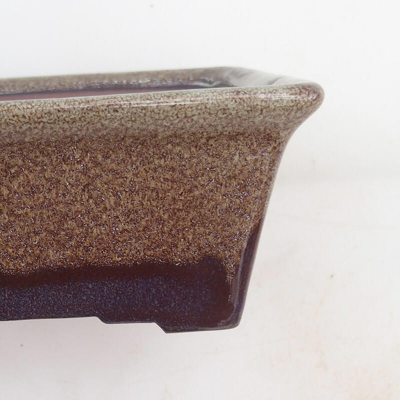 Miska Bonsai 17 x 15 x 6,5 cm, kolor bordowy