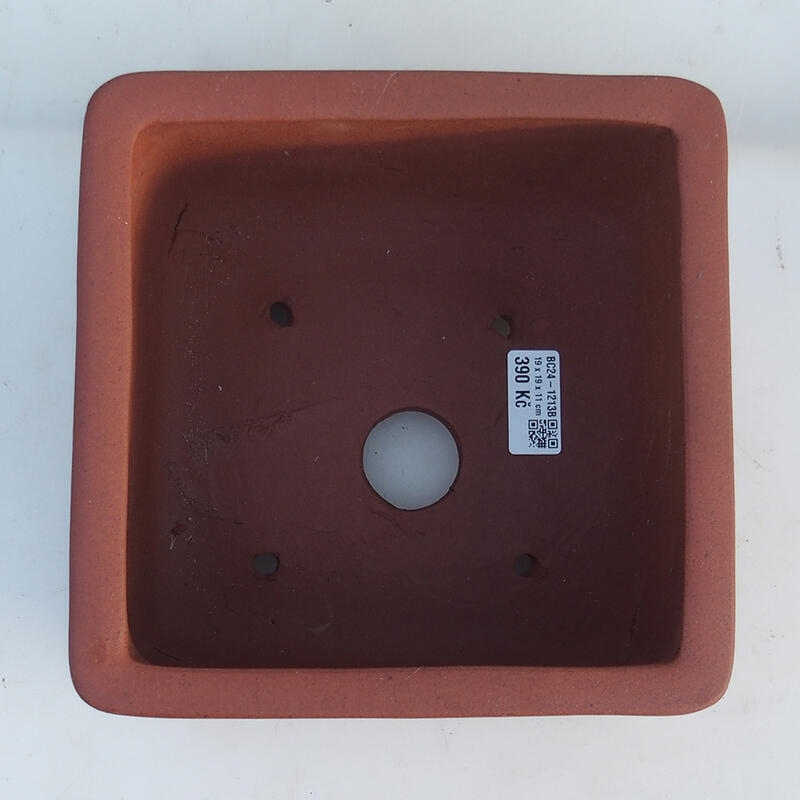Miska Bonsai 19,5 x 19,5 x 12 cm, kolor ceglasty