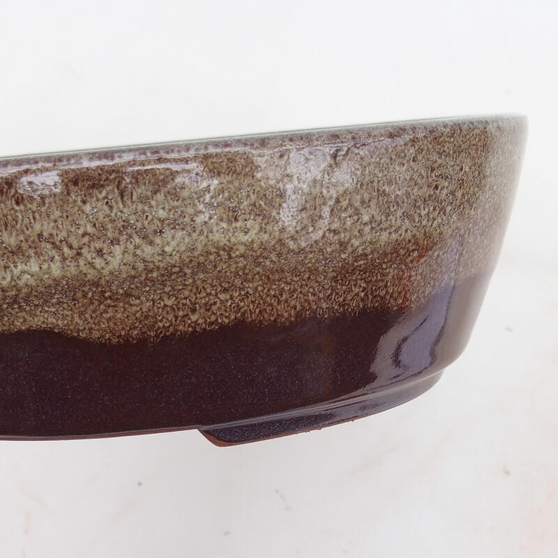 Miska Bonsai 20,5 x 17 x 6 cm, kolor bordowy