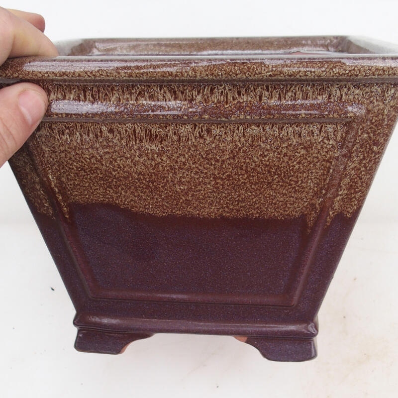 Miska Bonsai 20,5 x 20,5 x 15 cm, kolor brązowy
