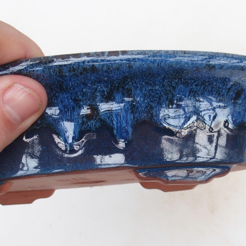 Miska bonsai 21 x 14 x 5 cm, kolor niebieski