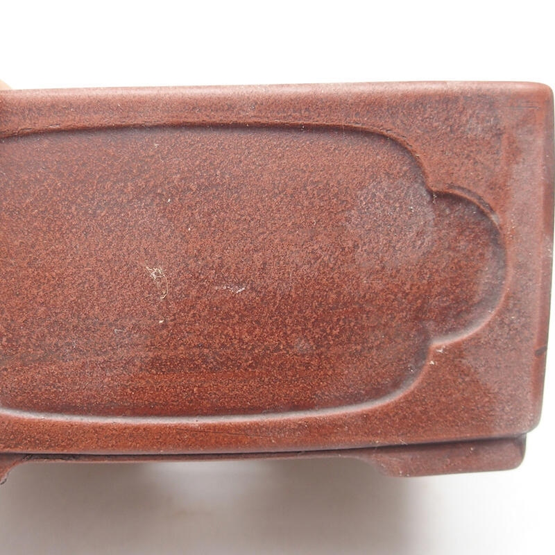 Miska Bonsai 13 x13 x 11 cm, kolor brązowy