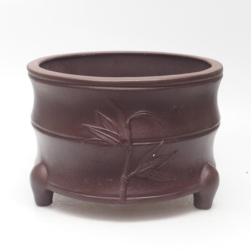 Miska Bonsai 21 x 21 x 14 cm, kolor brązowo-czarny