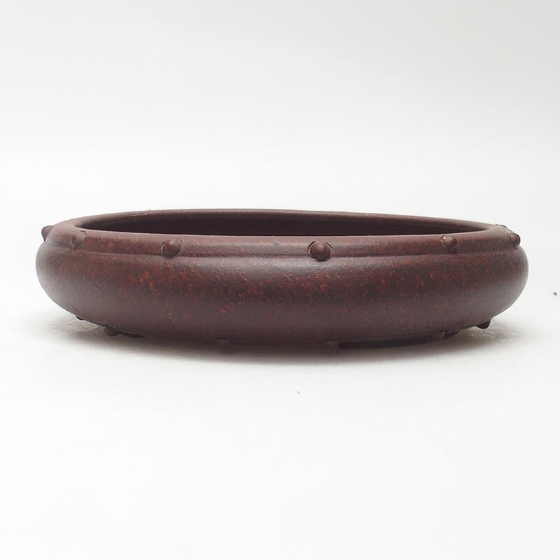 Miska Bonsai 21 x 21 x 4,5 cm, kolor brązowo-czarny