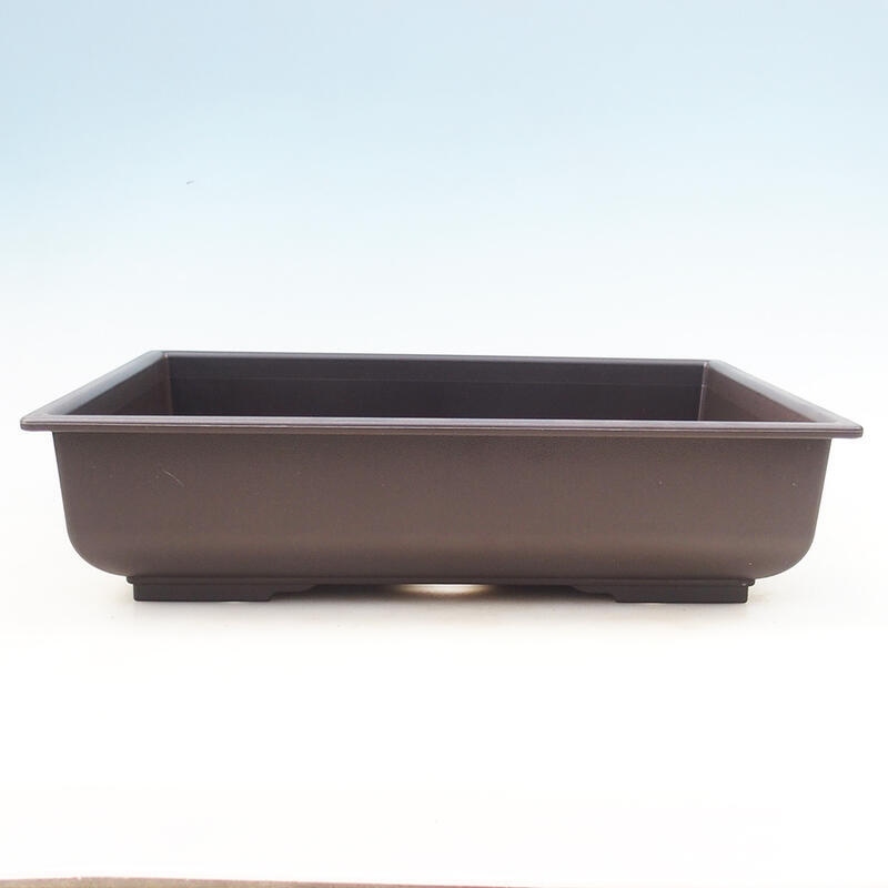 Plastikowa miska Bonsai MP-6 brązowa - 40 x 30 x 10 cm
