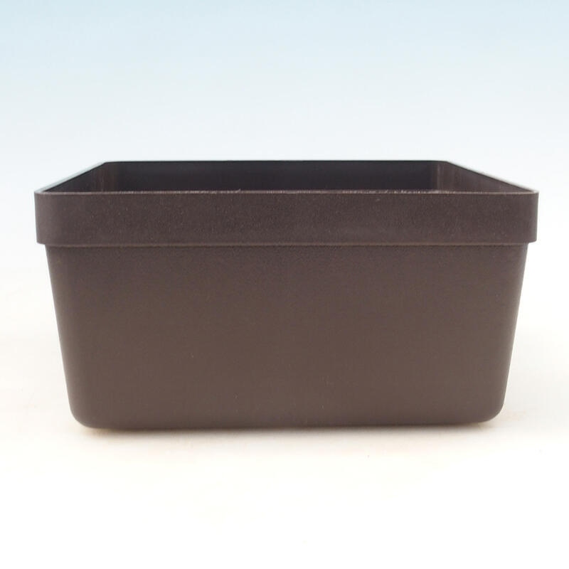 Plastikowa miska Bonsai YMDR-3 brązowa - 20 x 20 x 10 cm