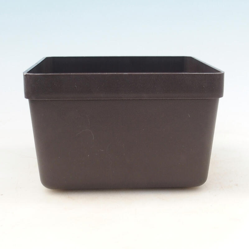 Plastikowa miska Bonsai YMDR brązowa -1 - 16 x 16 x 10 cm