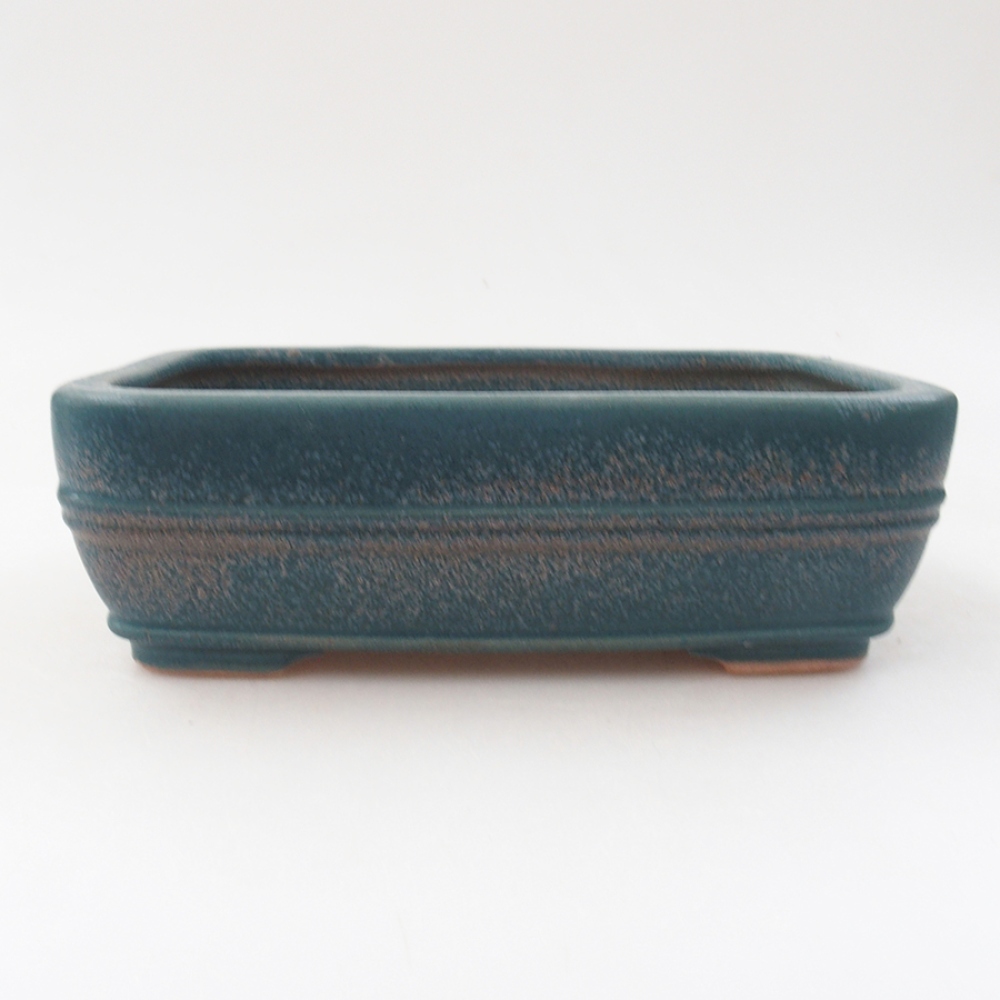 Ceramiczna miska bonsai 17 x 12 x 5,5 cm, kolor niebieski