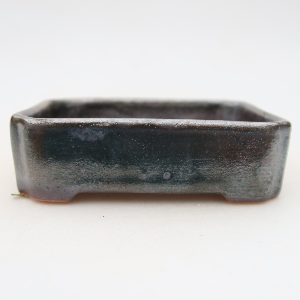 Ceramiczna miseczka do bonsai 10,5 x 9 x 3 cm, kolor szary