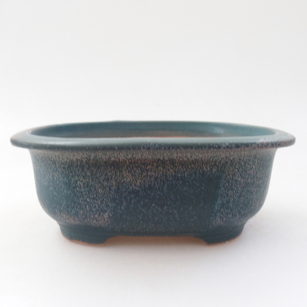 Ceramiczna miska bonsai 15,5 x 12 x 5,5 cm, kolor niebieski