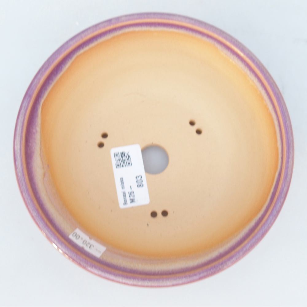 Ceramiczna miska do bonsai 16 x 16 x 5,5 cm, kolor fioletowy