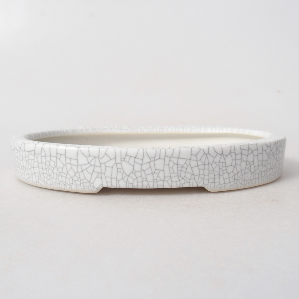Ceramiczna miska do bonsai 15,5 x 10 x 2 cm, kolor raku