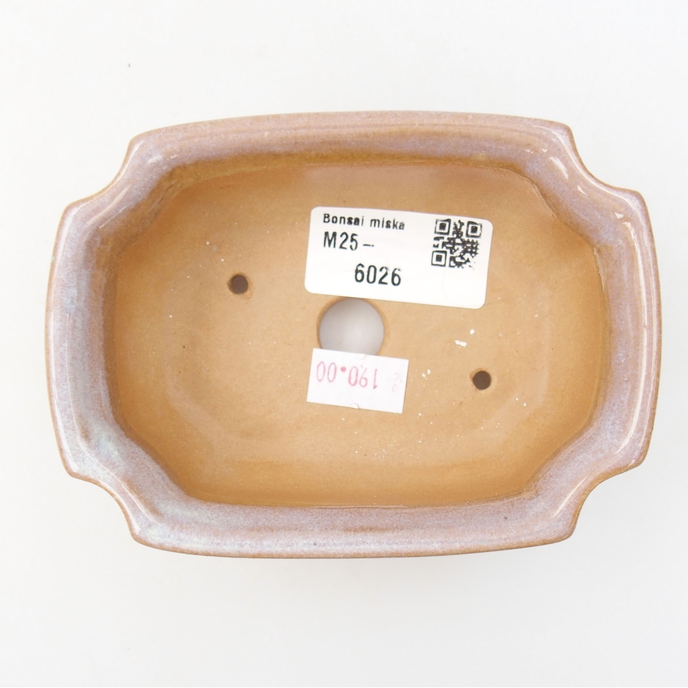 Ceramiczna miska bonsai 12 x 9 x 4,5 cm, kolor różowy