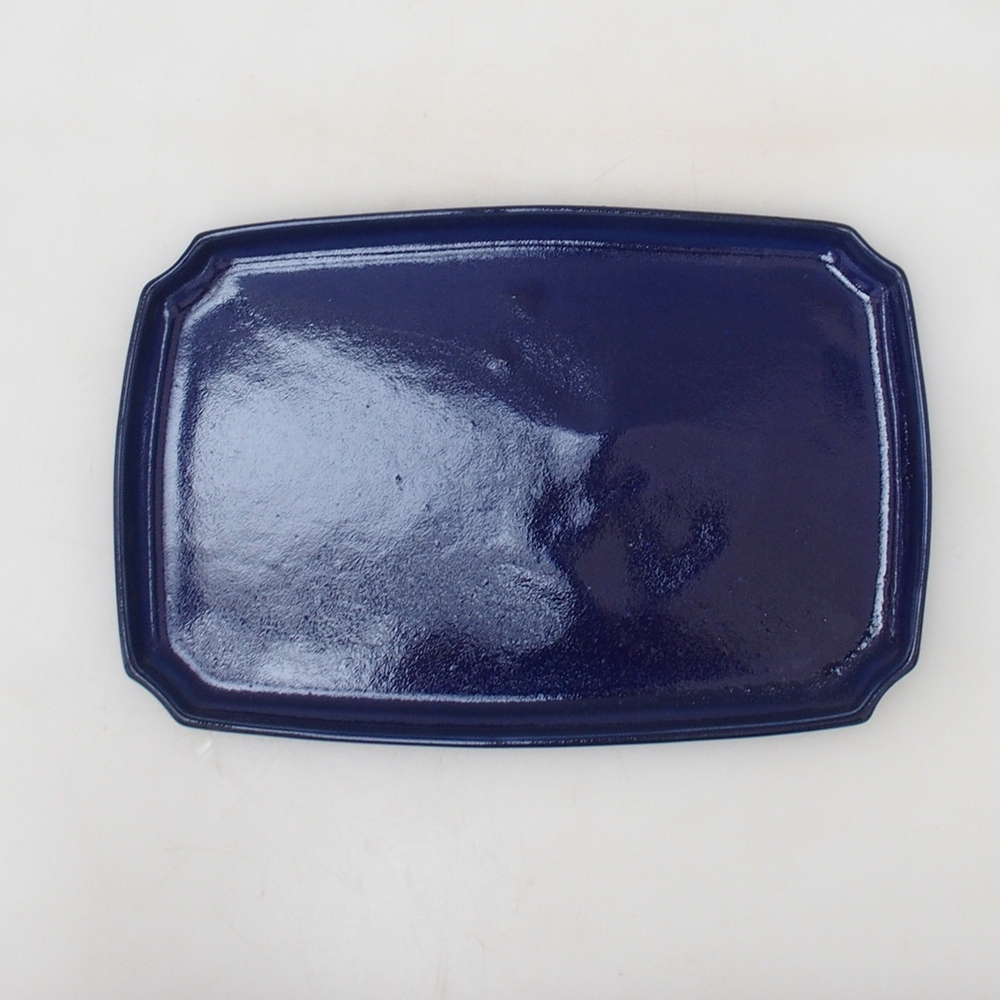 Ceramiczny spodek H07 – 28 x 19 x 1,5 cm – niebieski