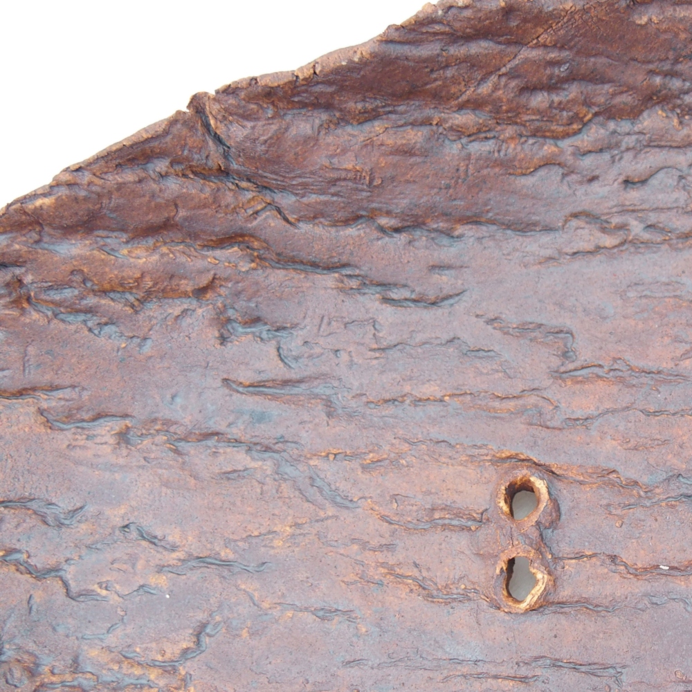 Muszla ceramiczna 36 x 18,5 x 5,5 cm, kolor brązowy