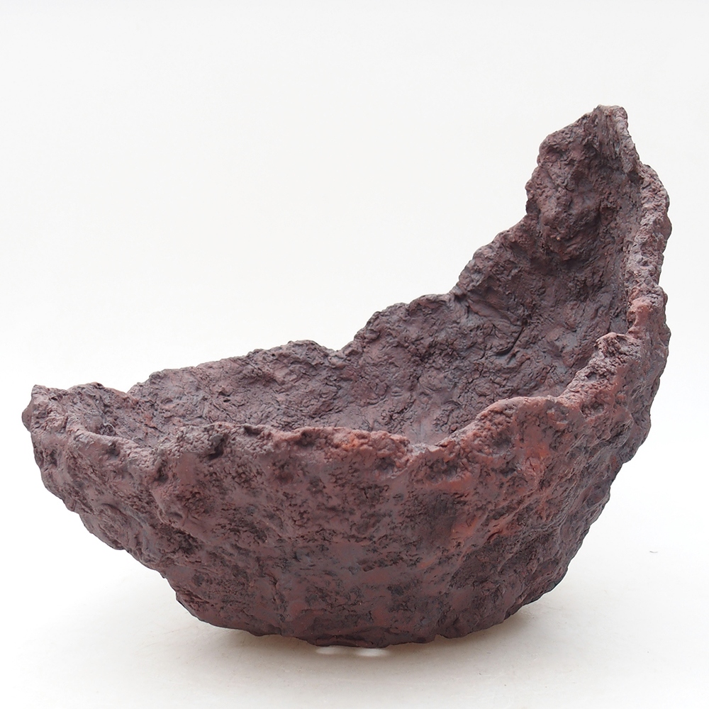 Muszla ceramiczna 23 x 23,5 x 21 cm, kolor brązowy