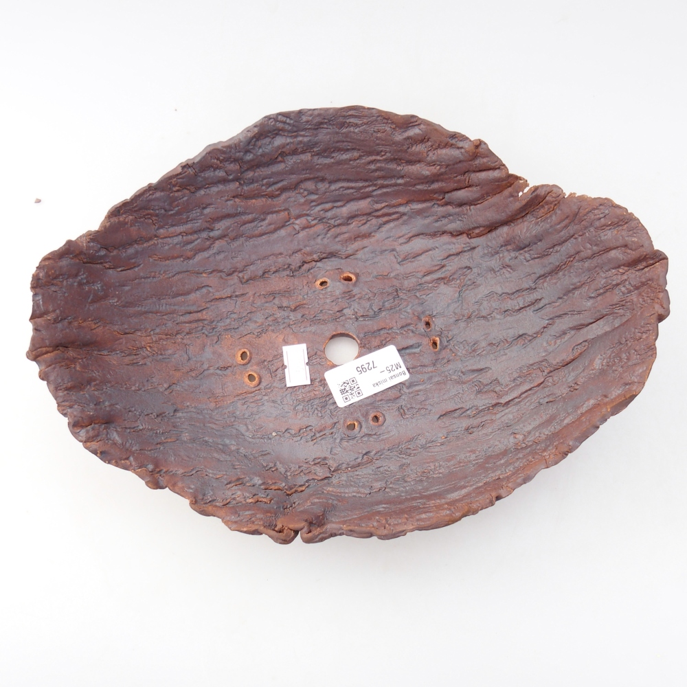 Ceramiczna skorupa 28 x 21 x 9 cm, kolor brązowy