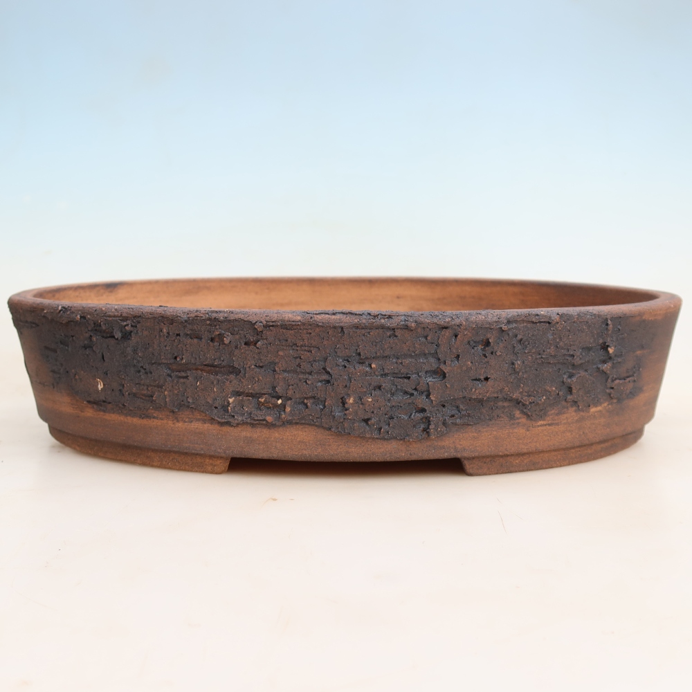 Ceramiczna miska do bonsai 38 x 30 x 7,5 cm, kolor brązowy