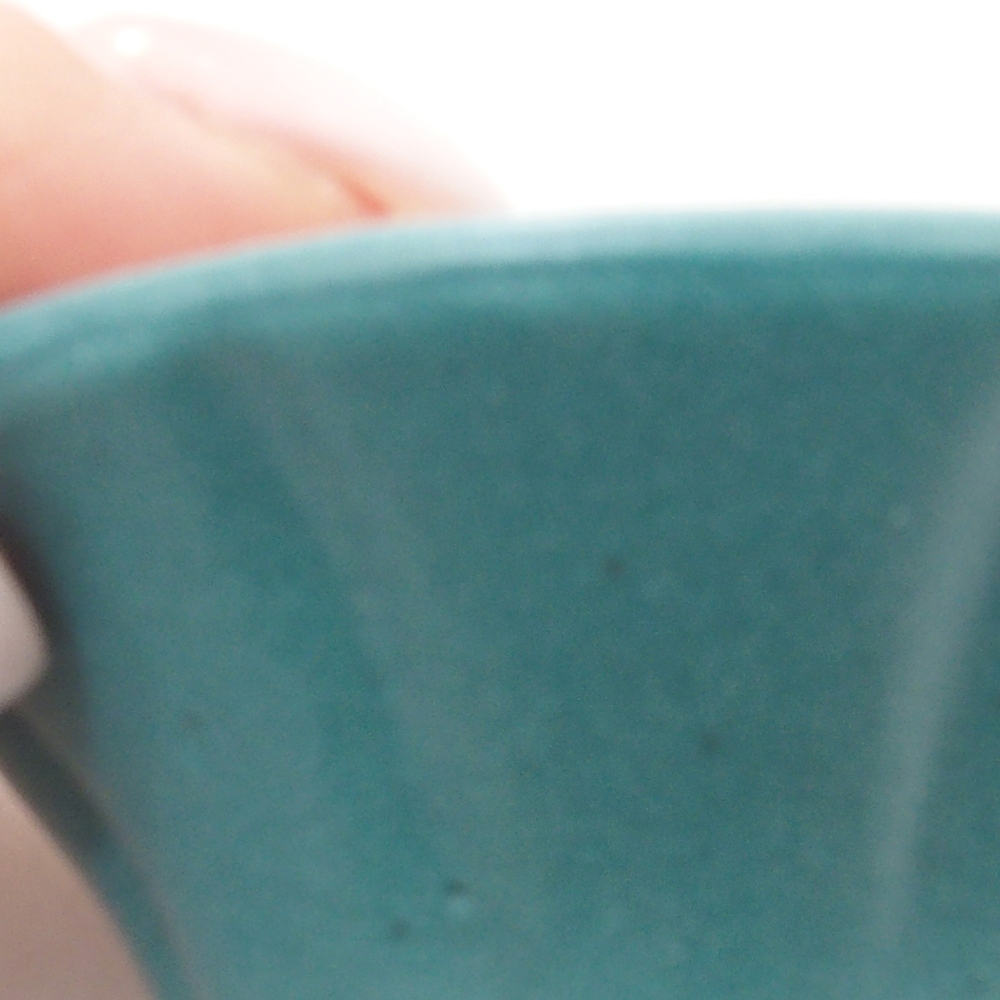 Ceramiczna miska bonsai 5,5 x 5,5 x 2,5 cm, kolor niebieski