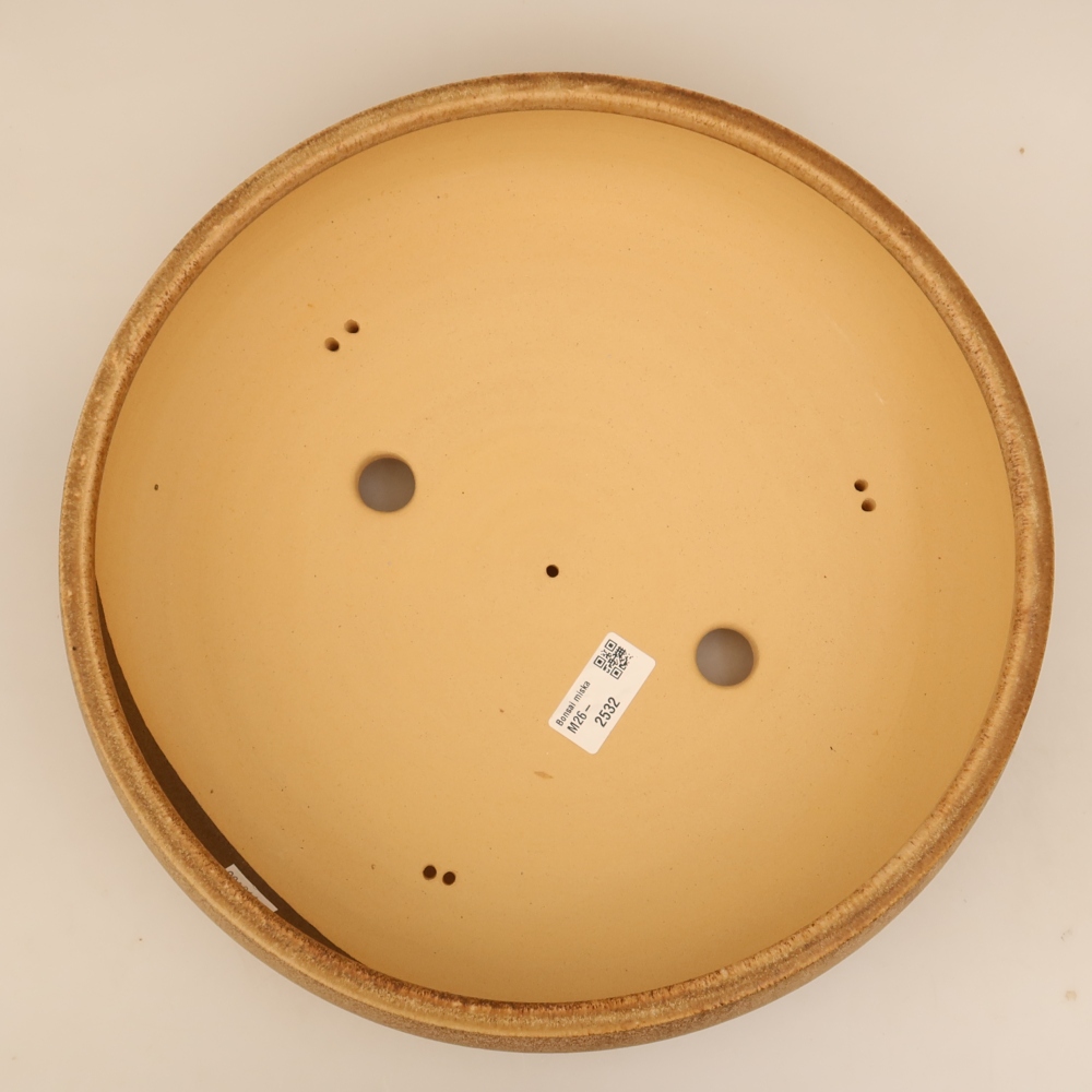Ceramiczna miska do bonsai 31 x 31 x 8,5 cm, kolor brązowy