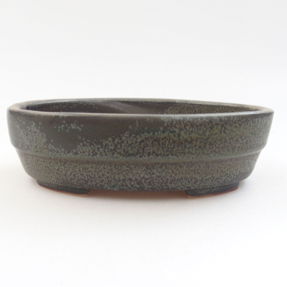 Ceramiczna miska bonsai 13,5 x 10 x 4 cm, kolor szary