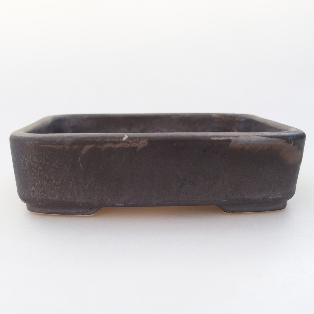 Ceramiczna miska do bonsai 13 x 9,5 x 3,5 cm, szara