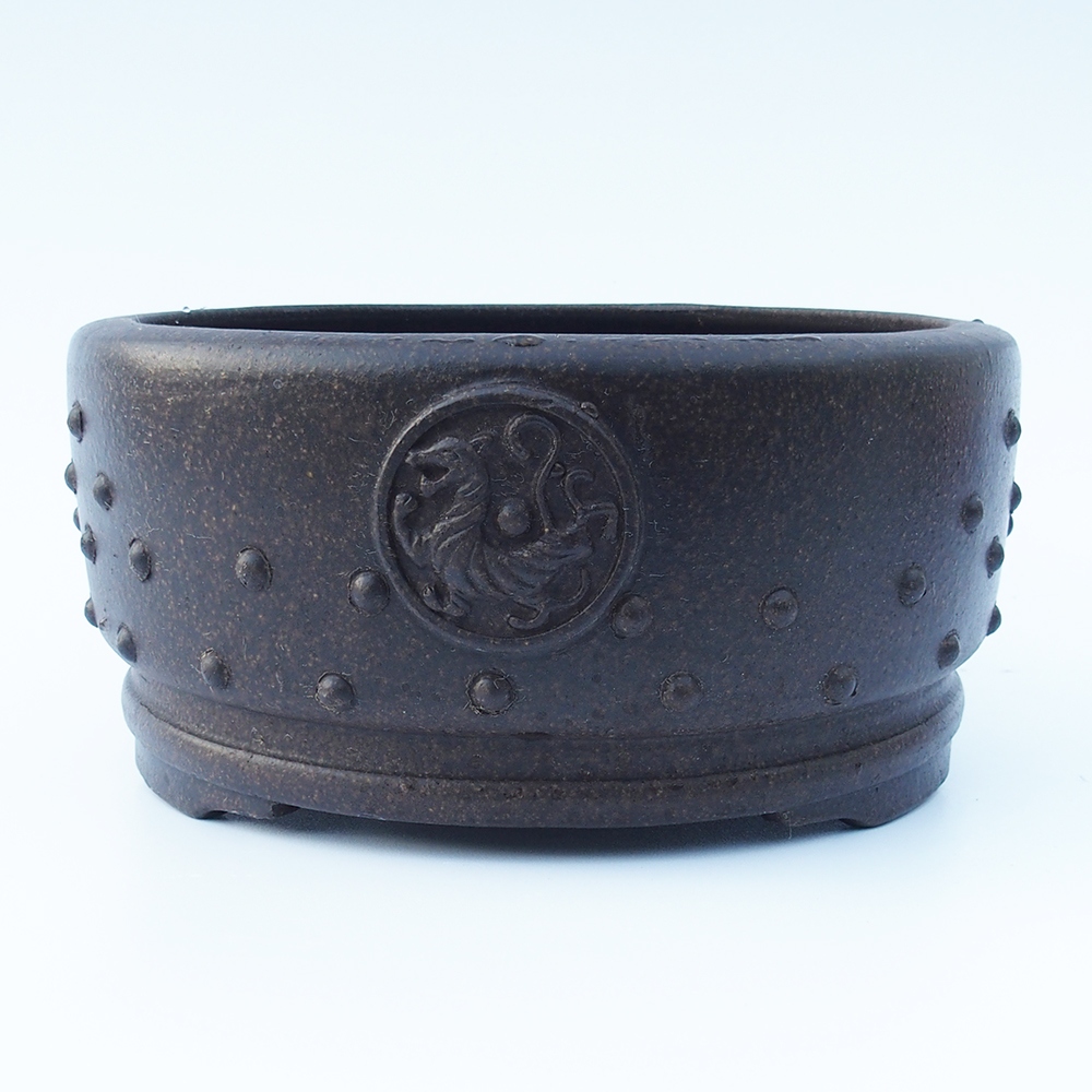 Miska 25 x 25 x 11,5 cm brązowa ochra
