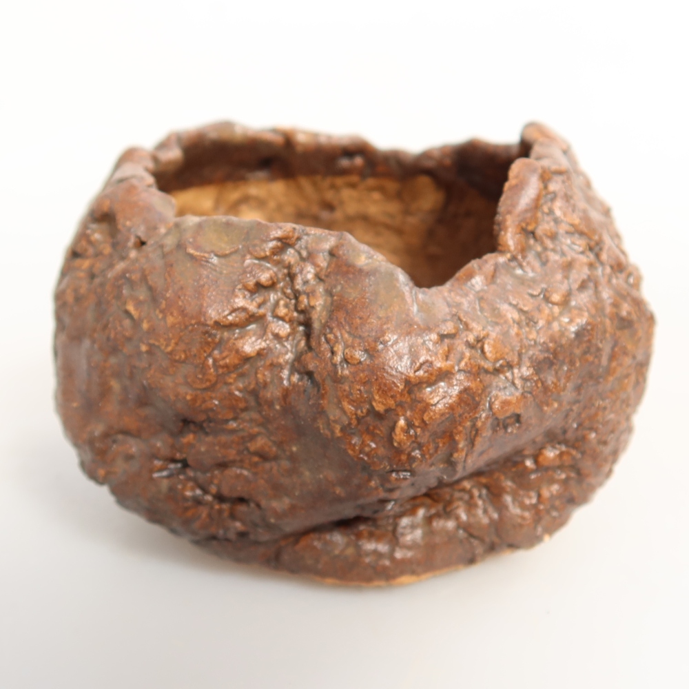 Ceramiczna skorupa  7 x 7 x 5,5 cm, kolor brązowy