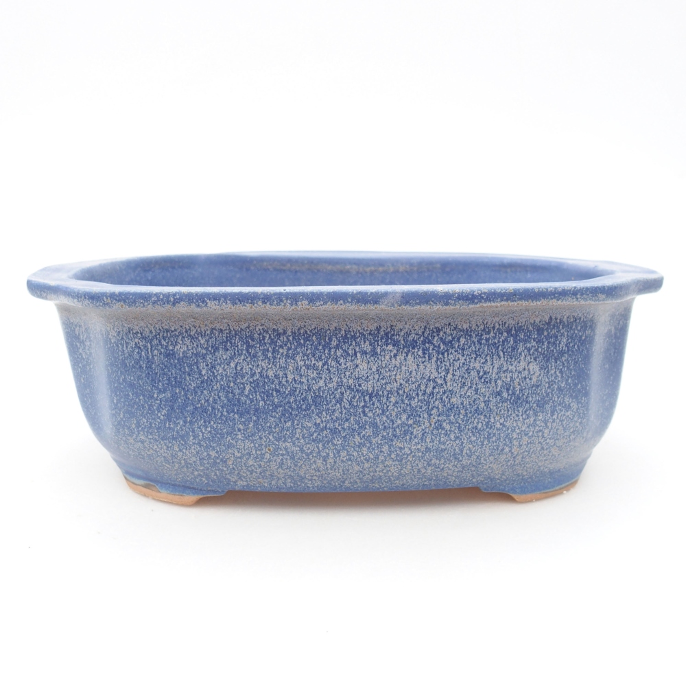 Ceramiczna miska bonsai 22,5 x 17,5 x 7,5 cm, kolor niebieski